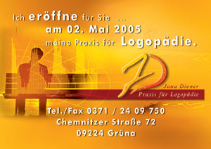 Er&ouml;ffnungsanzeige im Ortschaftsanzeiger Gr&uuml;na/Mittelbach